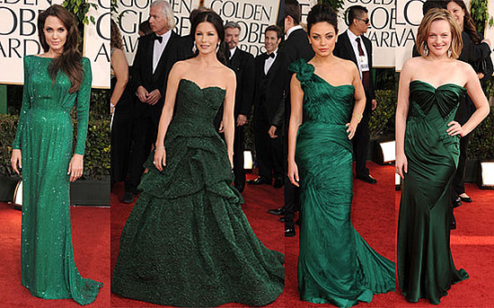 golden globes green dress