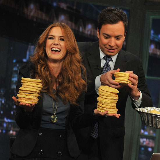 Pictrues Of Isla Fisher On Late Night With Jimmy Fallon Popsugar