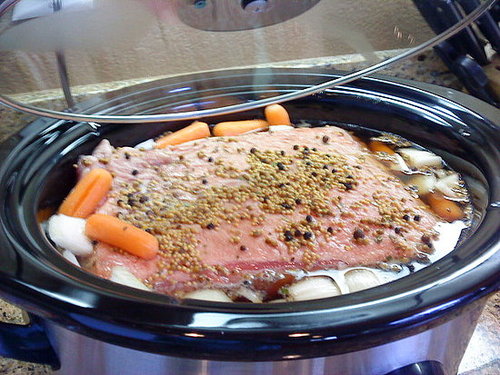 This is at the beginning of cooking time (raw).