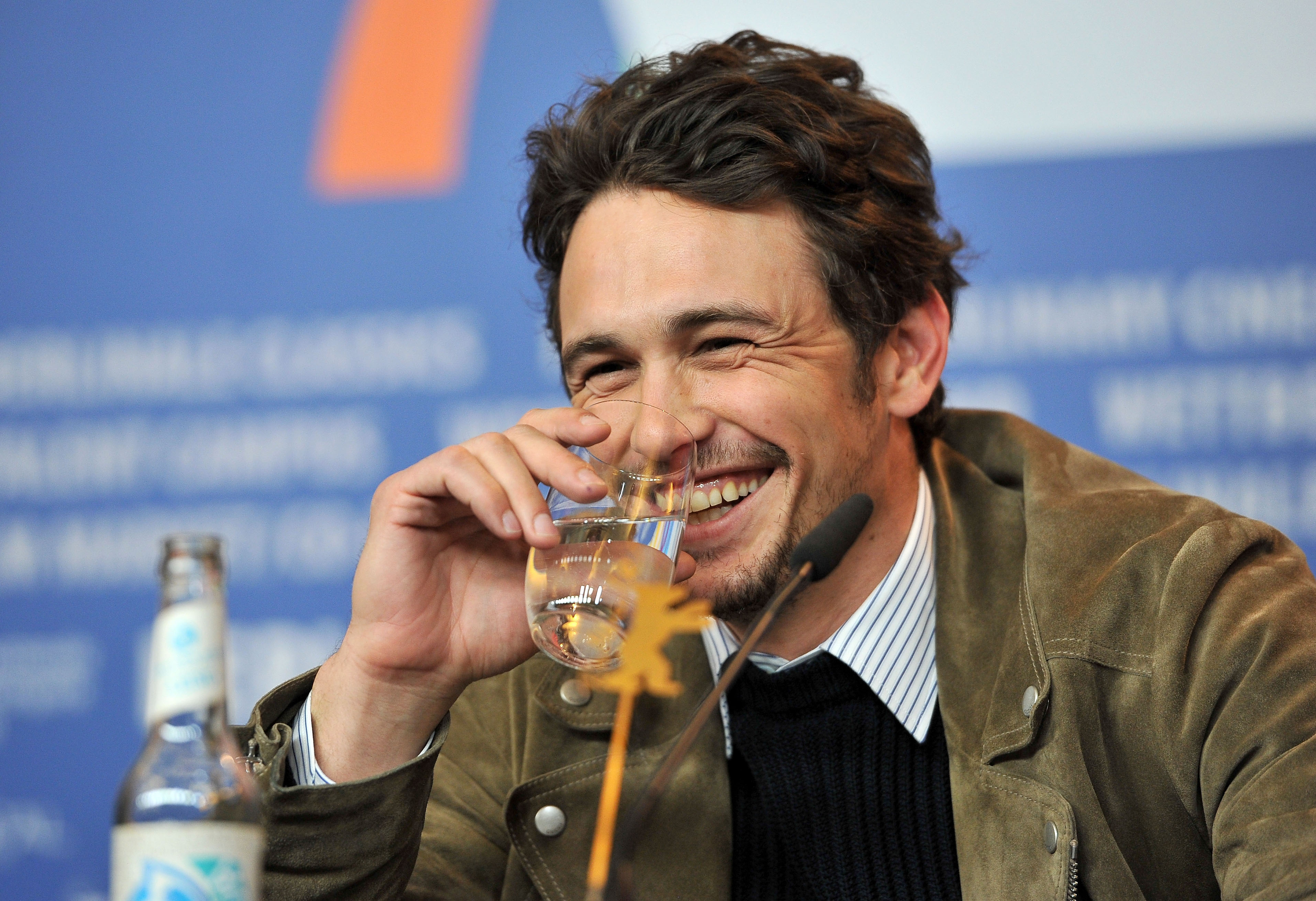 James Franco had a laugh during the press conference for Lovelace in ...