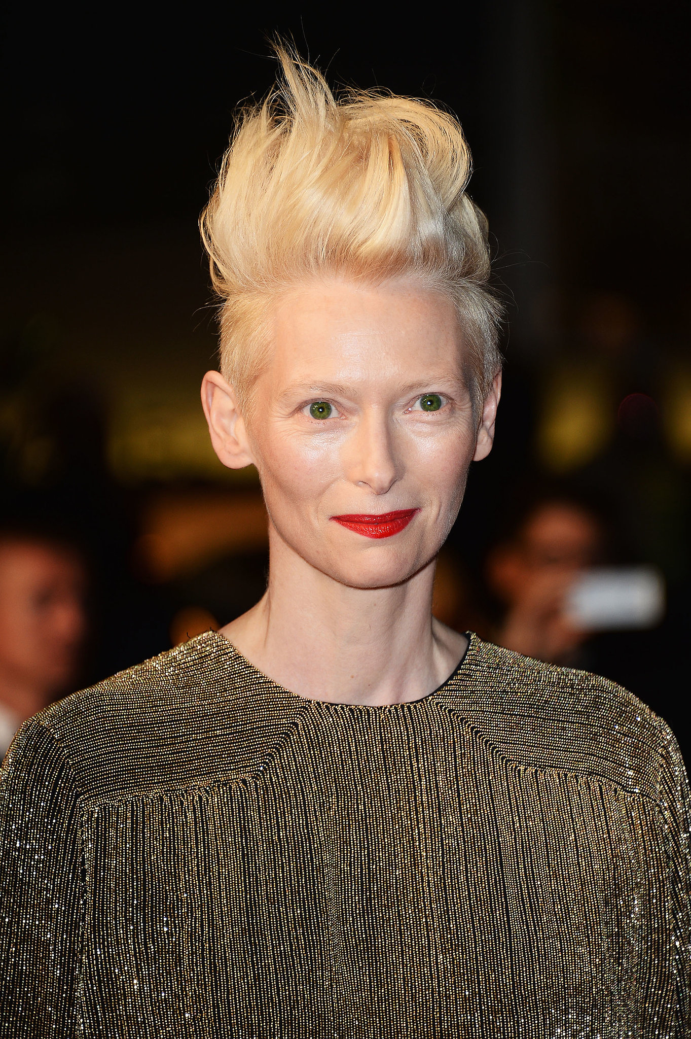 At the Only Lovers Left Alive debut, Tilda Swinton took her hairstyle ...