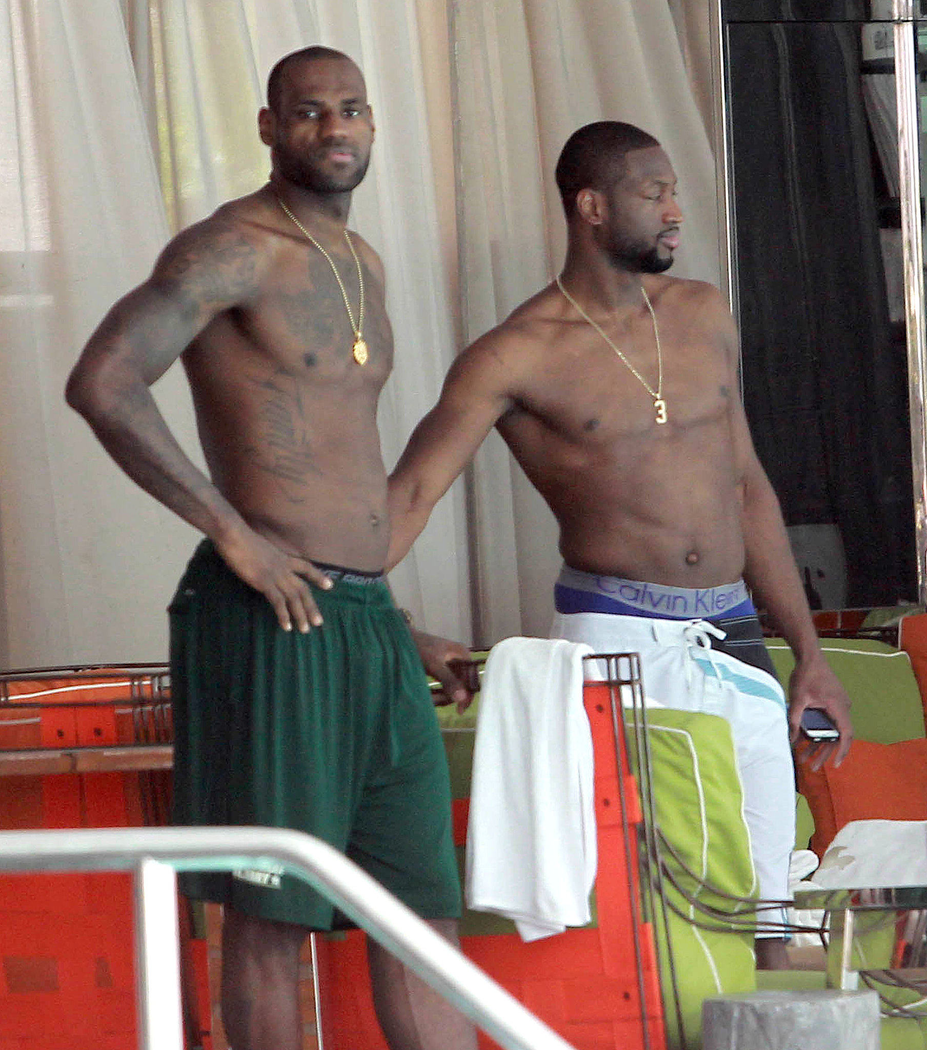LeBron James and Dwyane Wade hung beachside in Miami in May. | Rafael ...