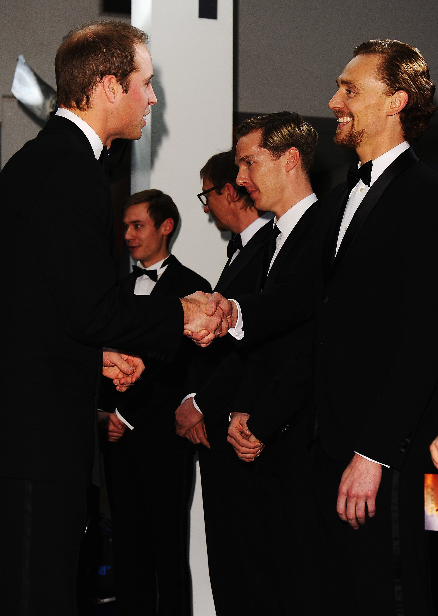 Prince William met Tom Hiddleston and Benedict Cumberbatch at the UK ...