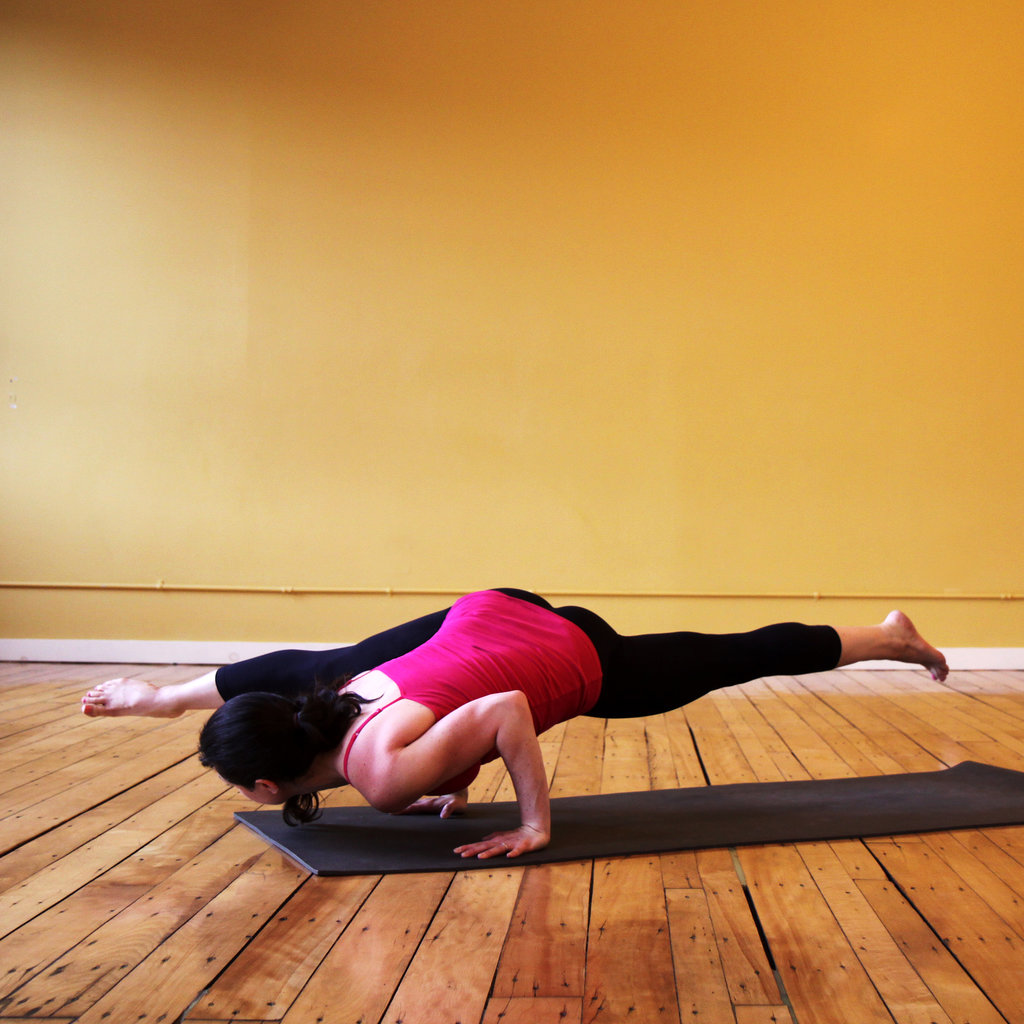 Strike a Yoga Pose: One-Legged Arm Balance | POPSUGAR Fitness