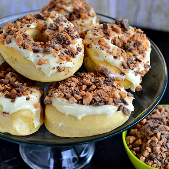 Heath bar doughnut