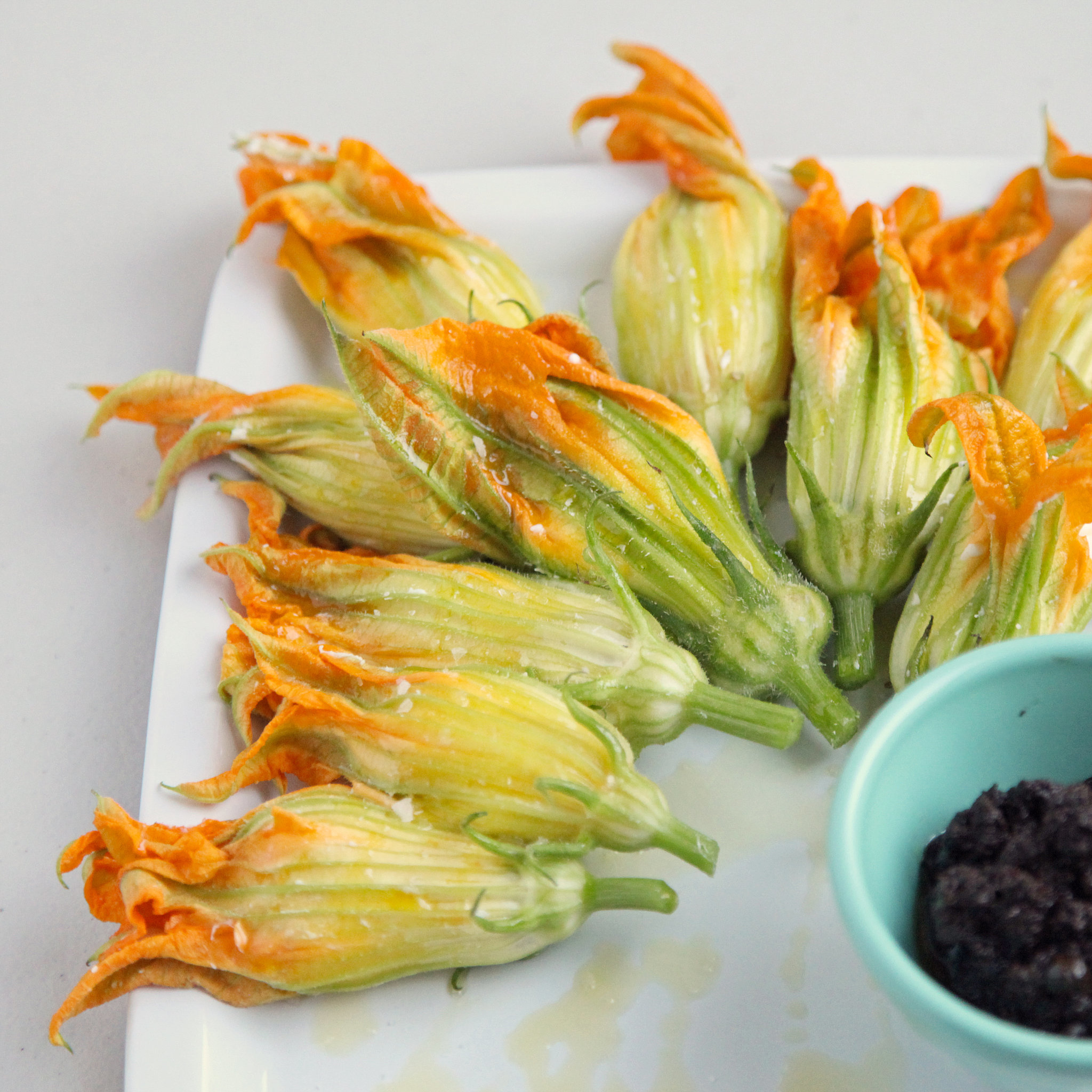 Burrata Stuffed Squash Blossom Recipe Popsugar Food