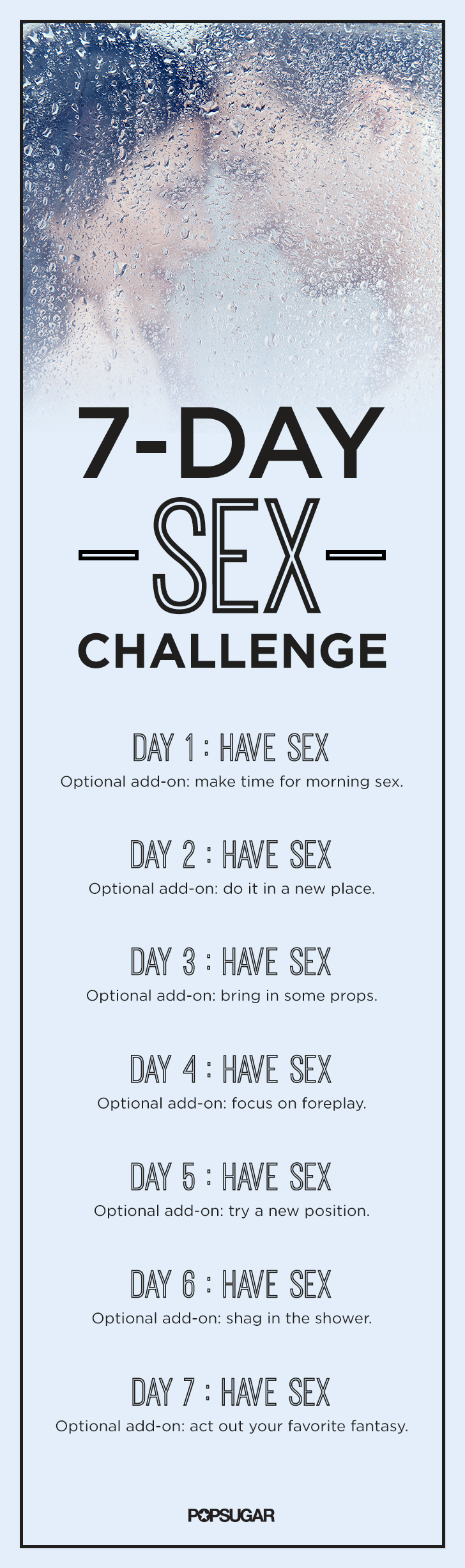 7 Day Sex Challenge Popsugar Love And Sex 5434