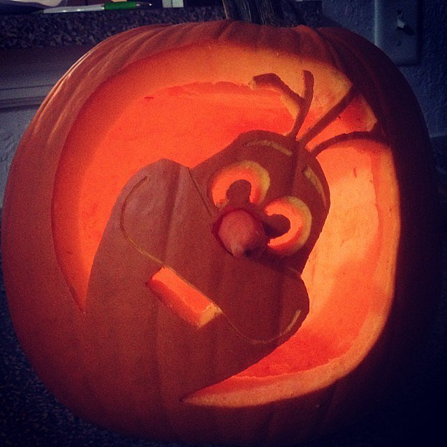 Olaf Carving | 16 Frozen Pumpkin Ideas Worth Melting For | POPSUGAR Moms