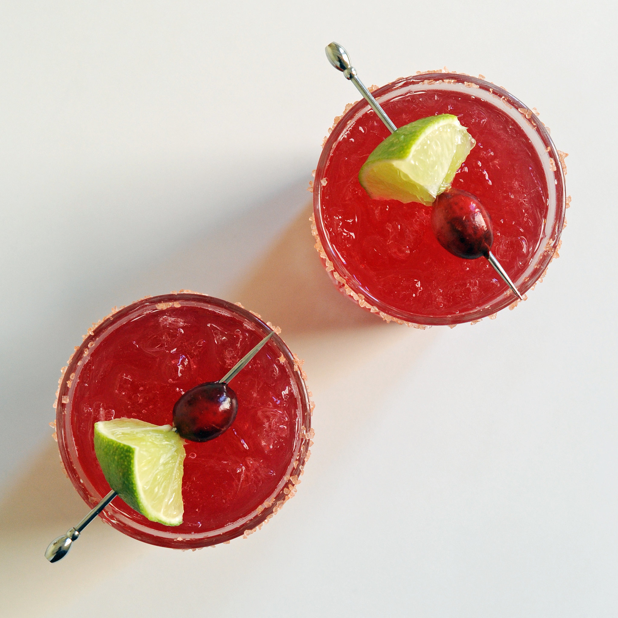 cranberry mezcal margarita