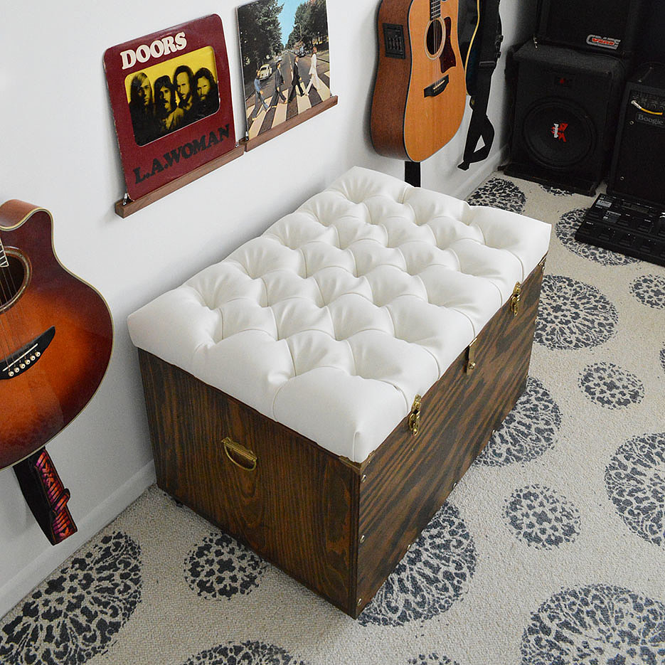 DIY Tufted Storage Ottoman | POPSUGAR Home