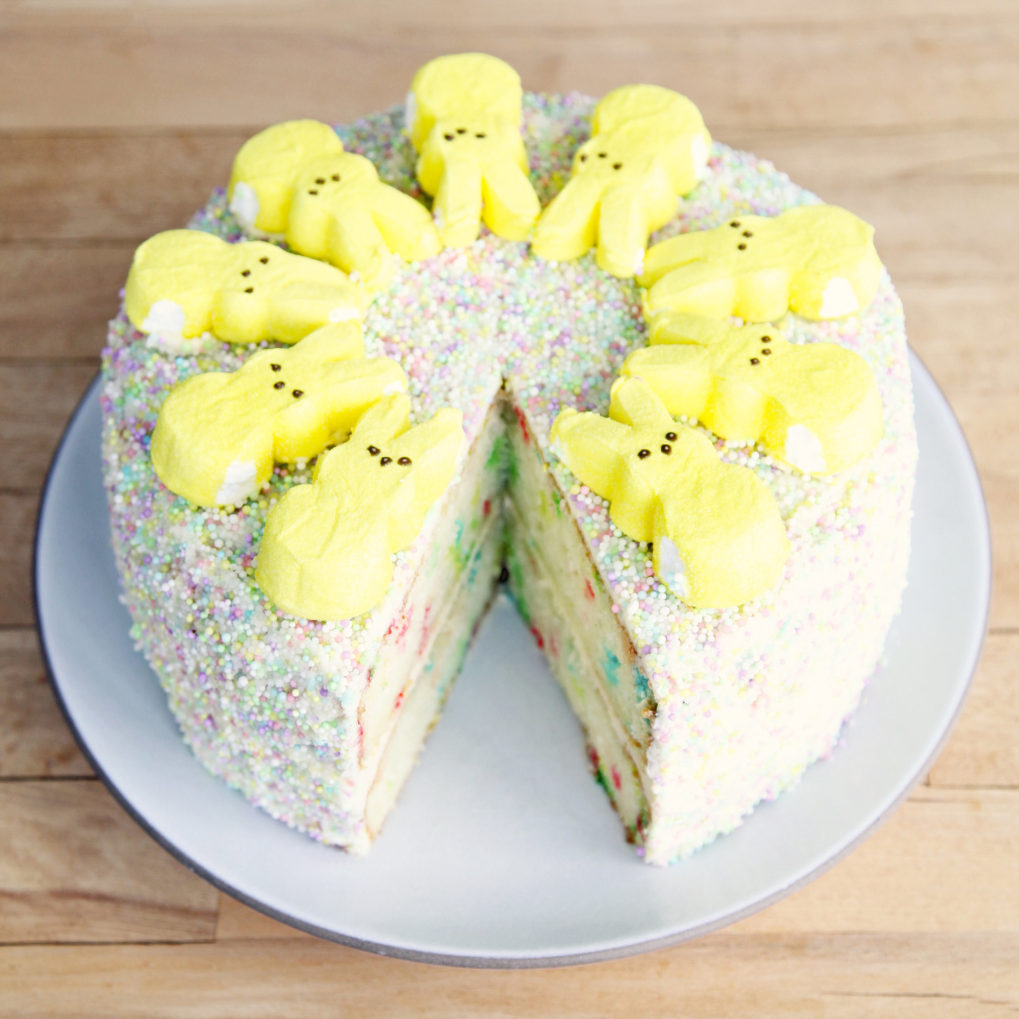 Funfetti Peeps Cake | Creative Easter Peeps Cake Ideas | Homemade Recipes