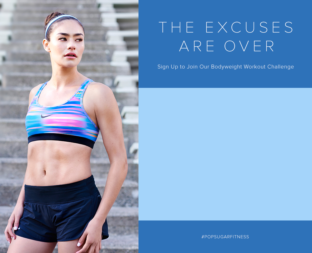 No-Excuses Workout Challenge Sign-Up Page