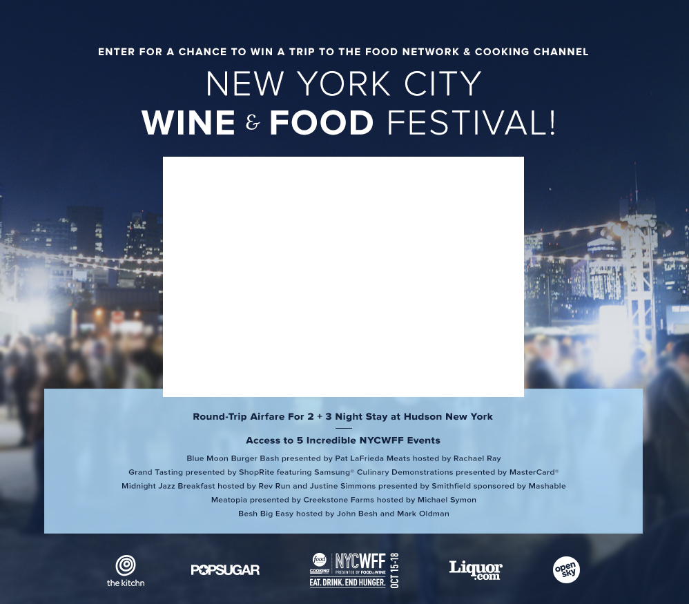 Win a Trip to the New York City Wine & Food Festival