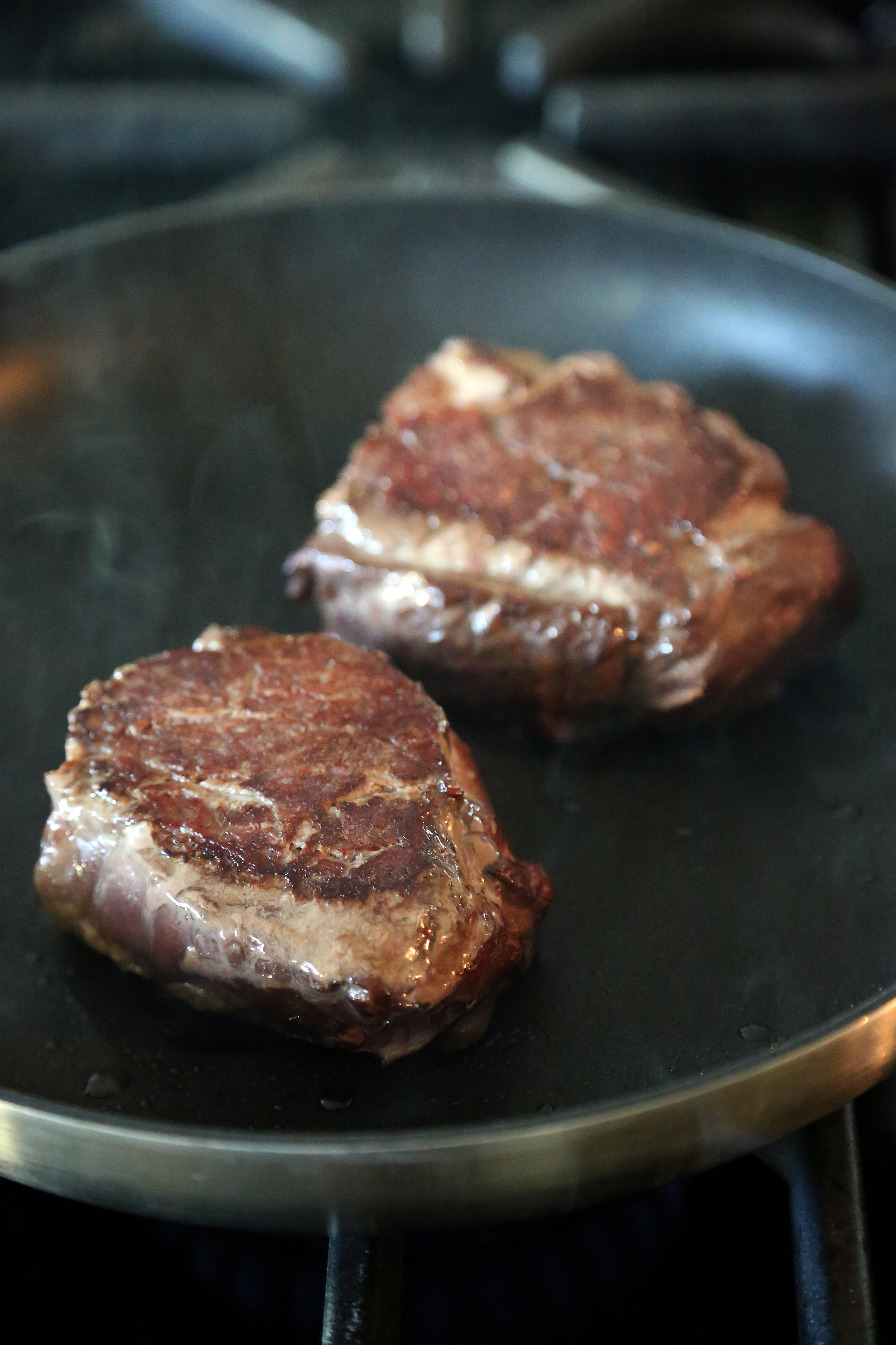 Pan-Seared Strip Steaks  America's Test Kitchen Recipe