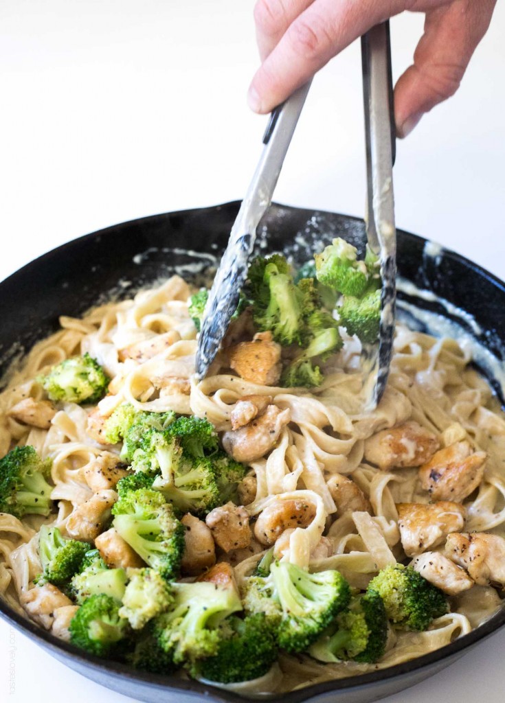 Broccoli Chicken Fettuccine Alfredo Recipe | POPSUGAR Food