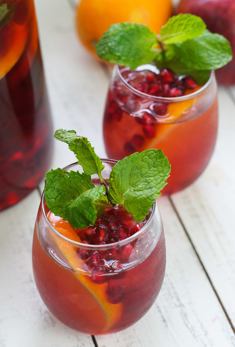 sangria wine sparkling made with Pomegranate Food  POPSUGAR Sangria