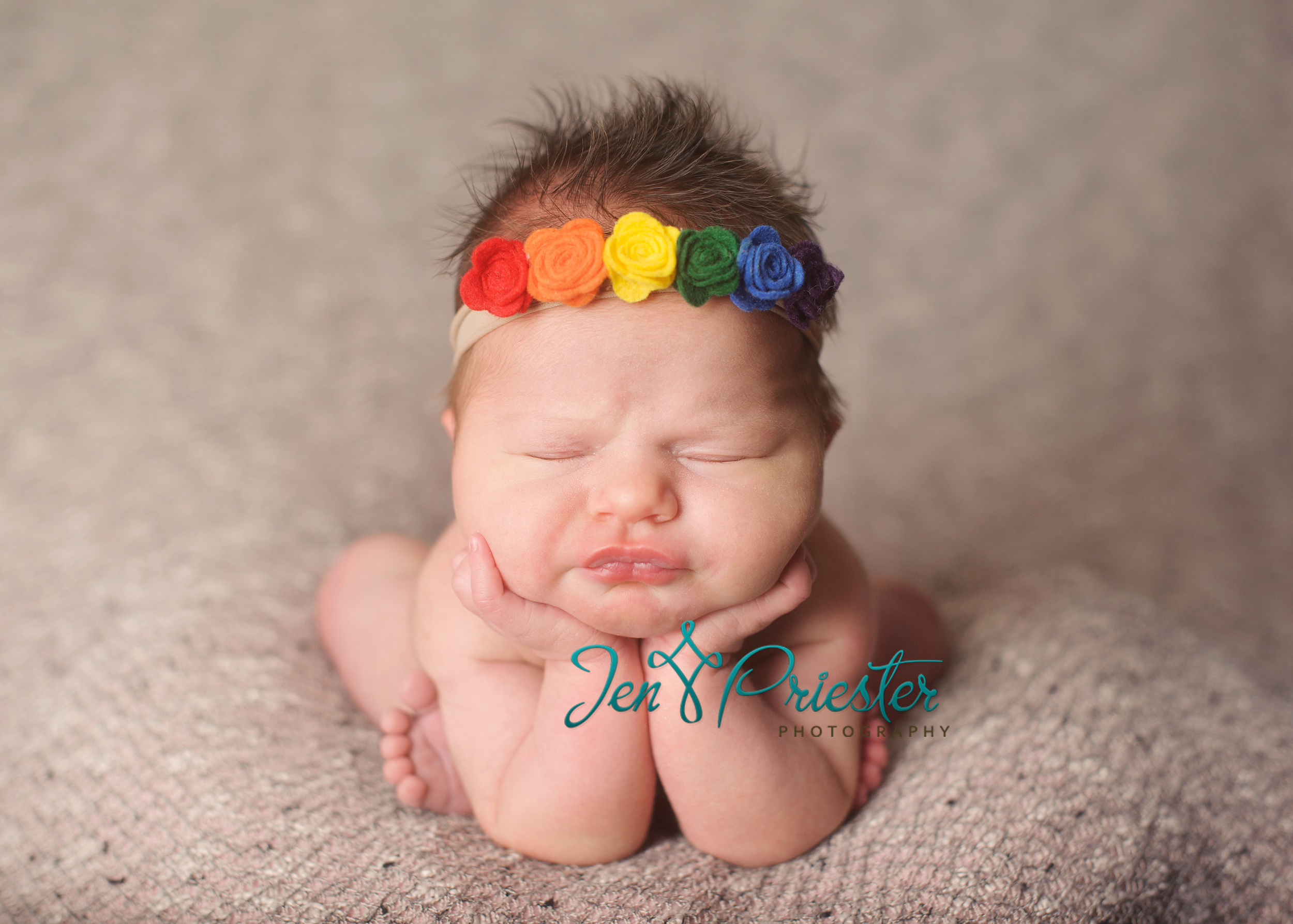 Rainbow Baby Newborn Photo | POPSUGAR Moms