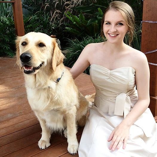 Girl And Her Dog Wear Matching Dresses For Prom | POPSUGAR Middle East Pets