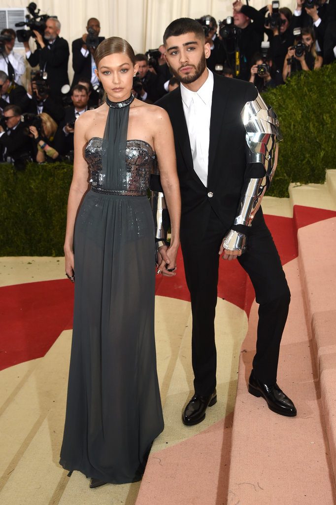 Gigi Hadid in Tommy Hilfiger and Zayn Malik at Met Gala 2016