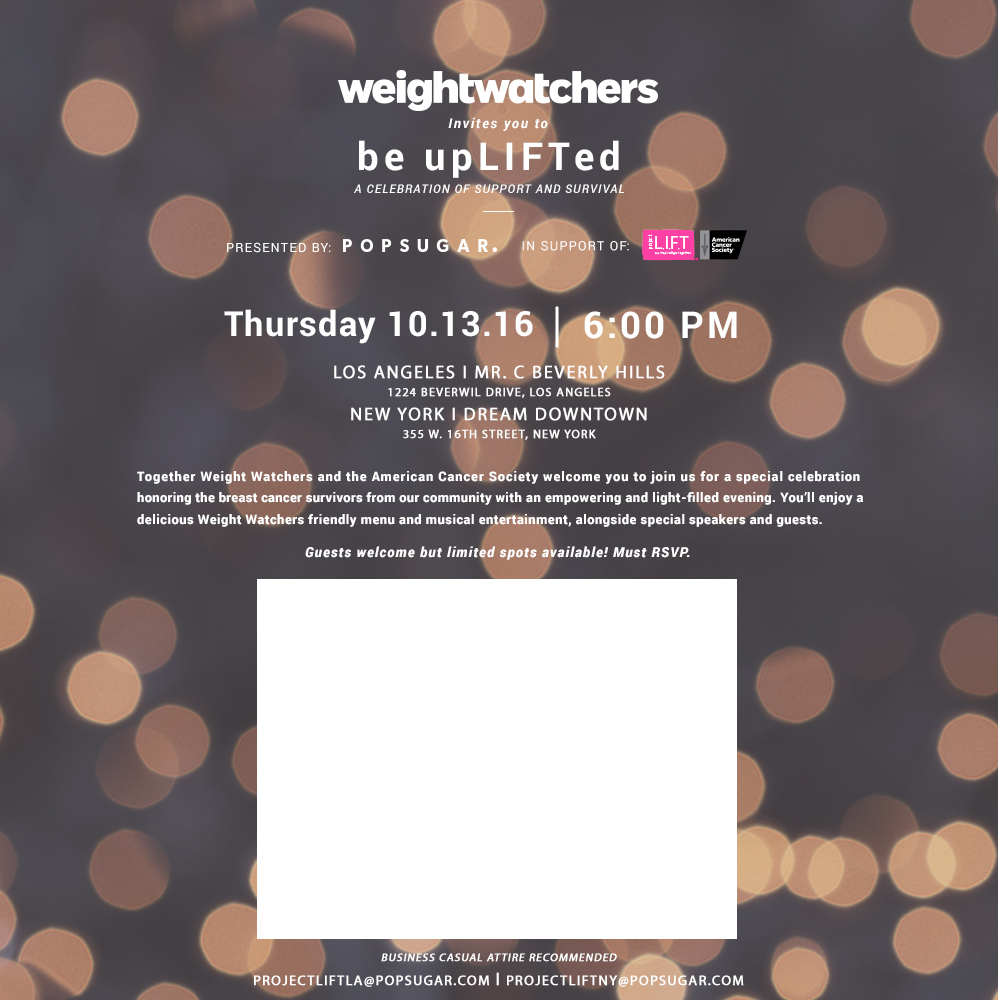 Weight Watchers Be Uplifted Event