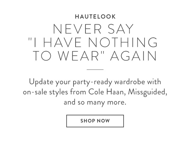 HauteLook - today's sales