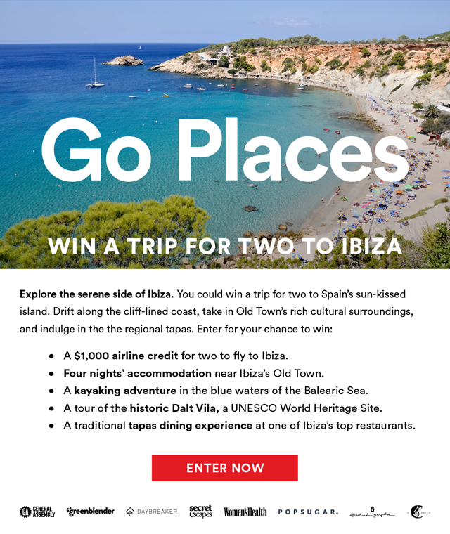 Win a Trip For Two to Ibiza | Enter Now