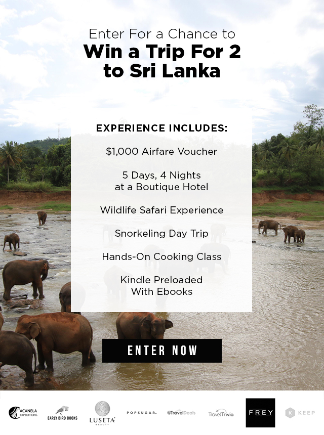 Win a Trip to Sri Lanka 