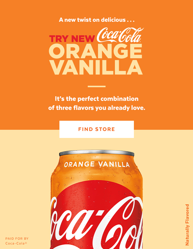 Try the New Coca-Cola Orange Vanilla
