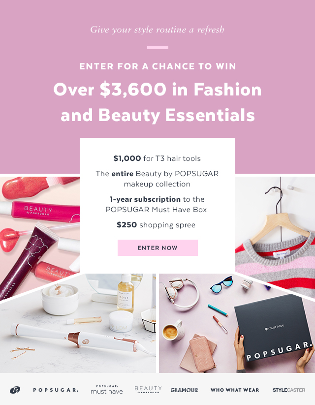 Enter for a chance to win over \$3,600 in fashion and beauty essentials