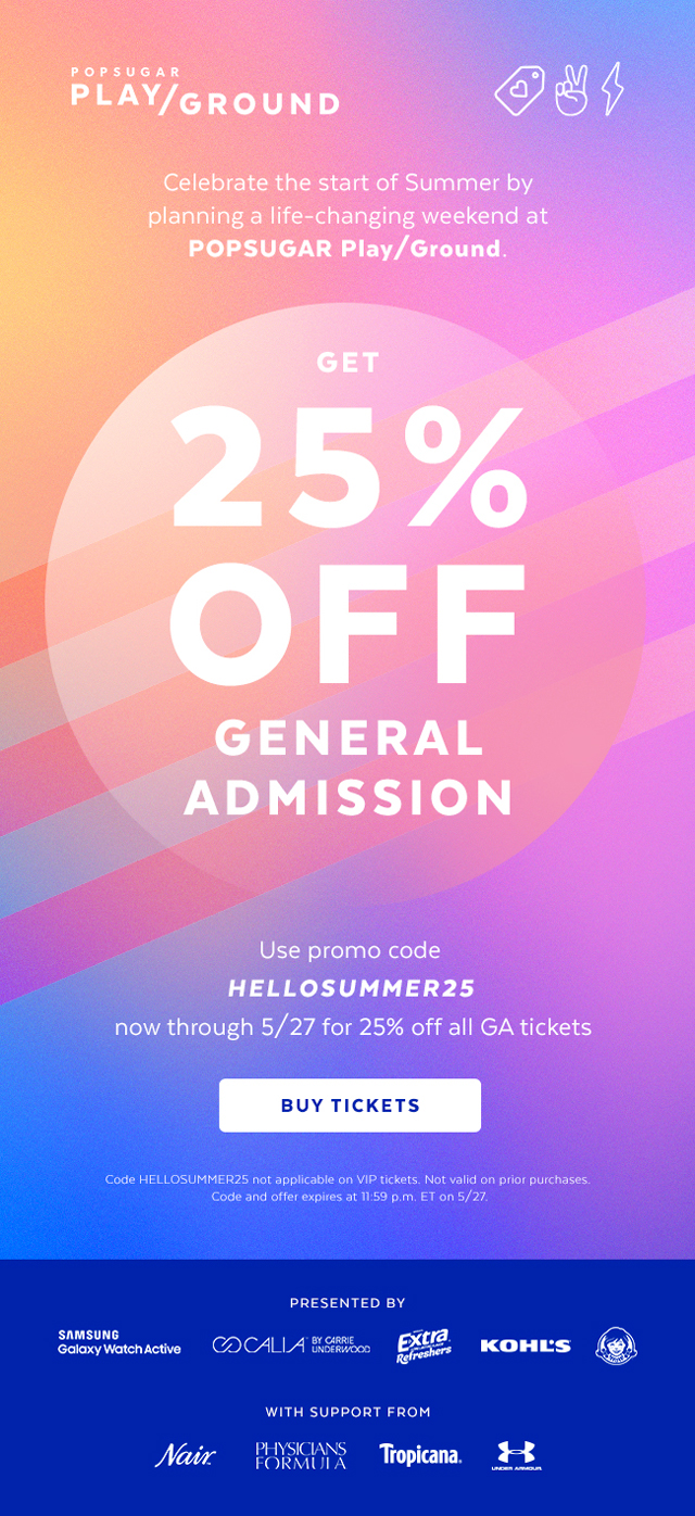 POPSUGAR Play/Ground 2019