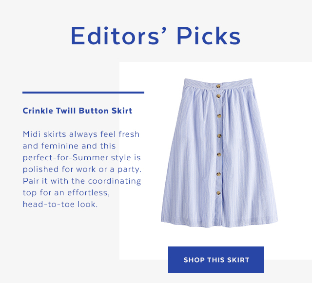 Shop POPSUGAR at Kohl's Crinkle Twill Button Skirt