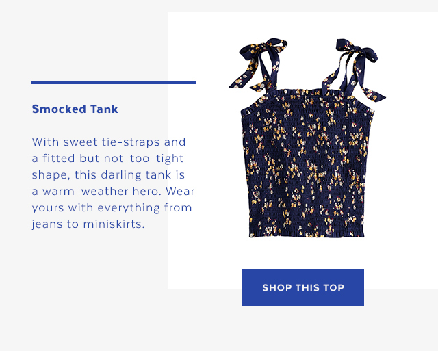 Shop POPSUGAR at Kohl's Smocked Tank