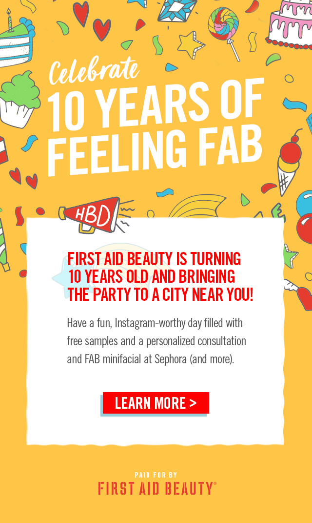 First Aid Beauty Birthday Party