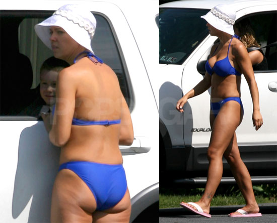 Kate Gosselin Doesn't Need a Beach to Wear a Bikini.