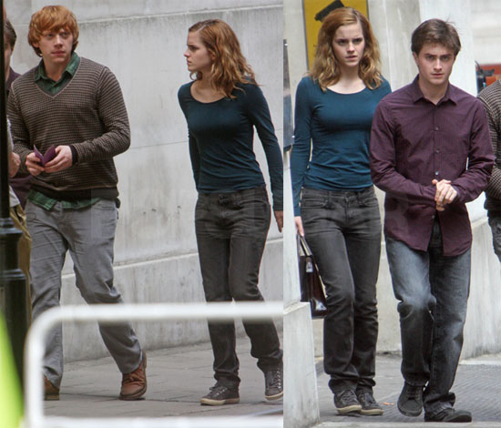 Photos Of Emma Watson Daniel Radcliffe Rupert Grint On The