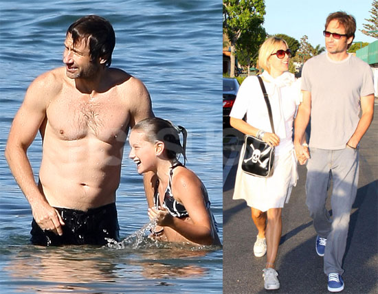 Photos Of David Duchovny Shirtless At Beach Holding Hands With Tea Leoni Popsugar Celebrity 8548