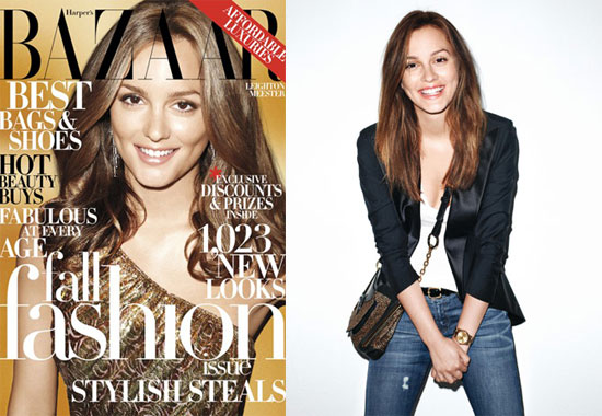 Photos And Quotes From Leighton Meester On Harper S Bazaar Denying Sex Tape Rumors Popsugar Celebrity