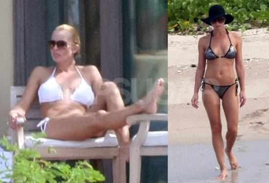 Jaime Pressly showed off her newlywed. bikini. 