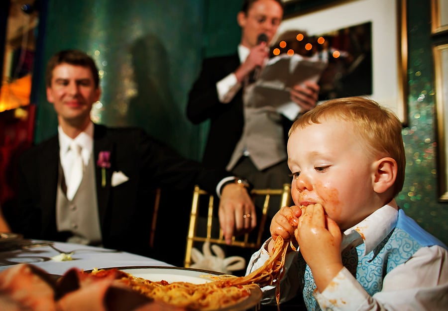 He had given up carbs in preparation for the wedding. Sweet, sweet reunion.