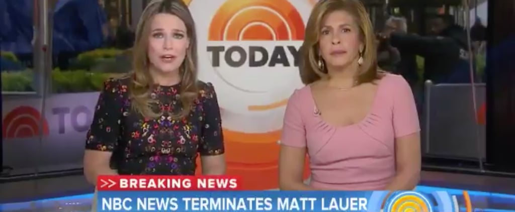 Savanah Guthrie Reacts to Matt Lauer Firing on Today Show