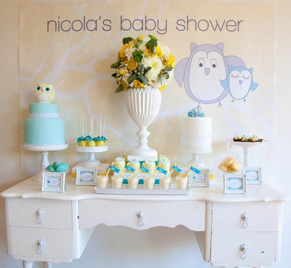 baby shower table