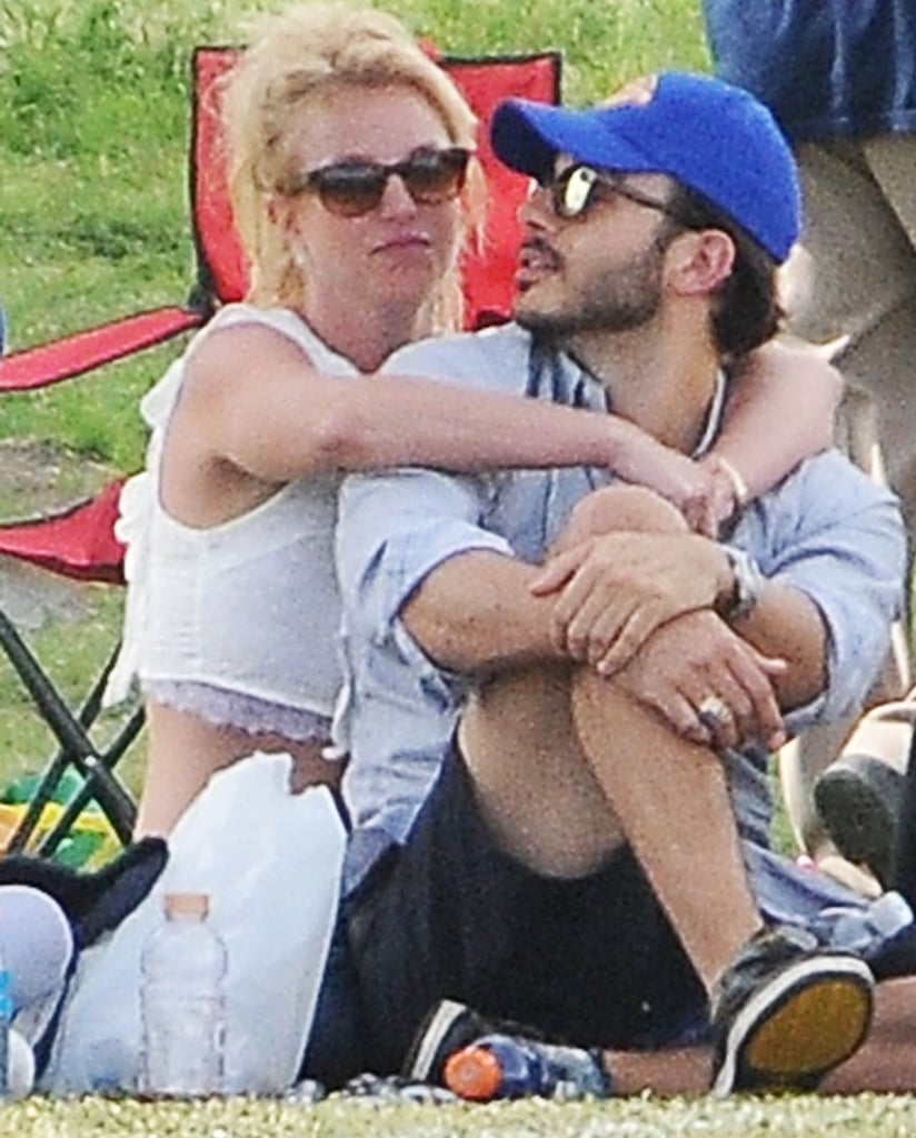 On Sunday, Britney Spears and boyfriend Charlie Ebersol were too adorable for words while watching her kids play soccer in Calabasas, CA.