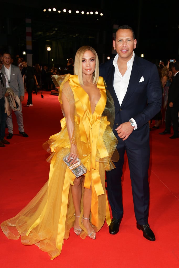 Jennifer Lopez Wears Yellow Gown to Hustlers TIFF Premiere