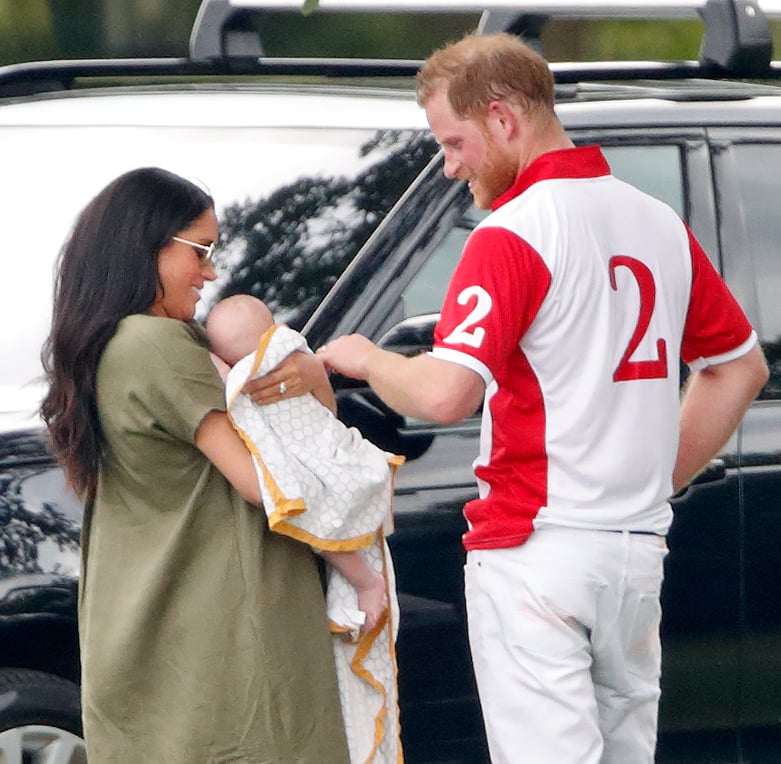 July: Meghan and Baby Archie Cheered On Harry at His Charity Polo Match