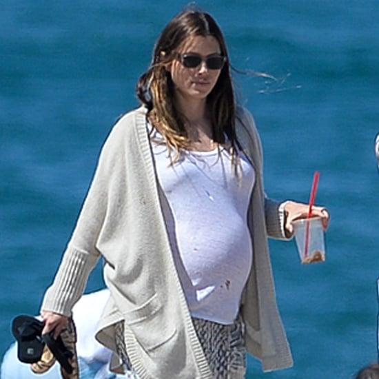 Pregnant Jessica Biel on the Beach Pictures