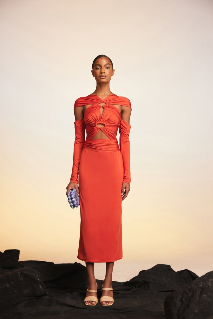 Cult Gaia Marisol Gown in Chili