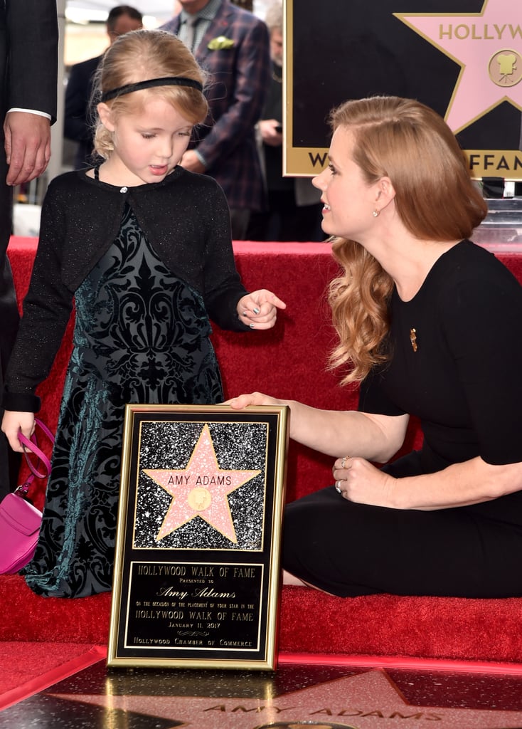 Amy Adams and Her Family at Hollywood Walk of Fame Ceremony