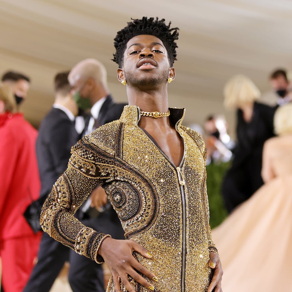 Lil Nas X Wears 3 Gold Versace Outfits at the 2021 Met Gala