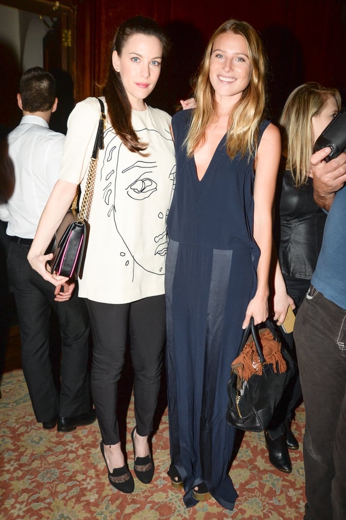 Liv Tyler and Dree Hemingway at the Stella McCartney Pre-Fall 2014 presentation.