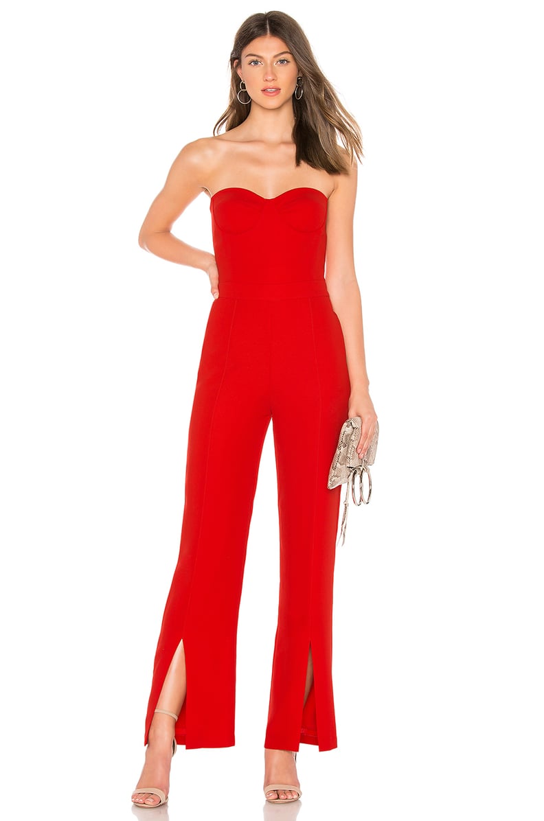 Karina Grimaldi Vivian Jumpsuit in Red